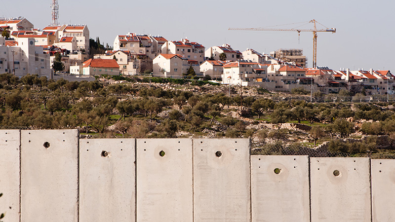 West Bank Settlements Map 2011